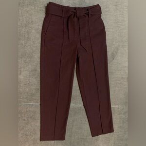 LOFT Womens Deep Purple Dress Pants w/Belt